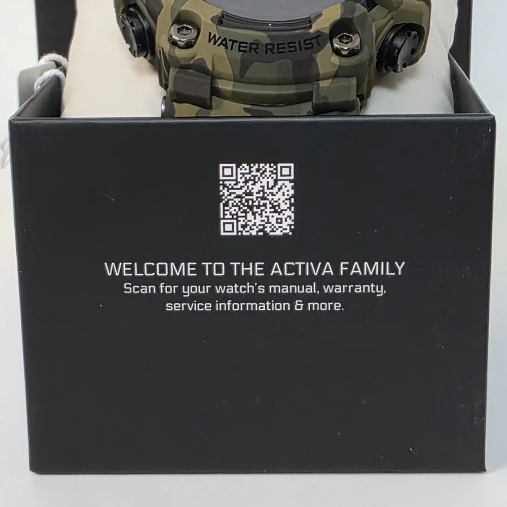 NEW Activa X Invicta Digital Men's Watch 56mm Camouflage Green ACW1968-001 #944